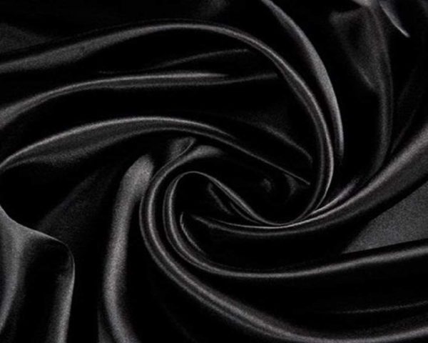 Satijnen stof zwart 150*100cm