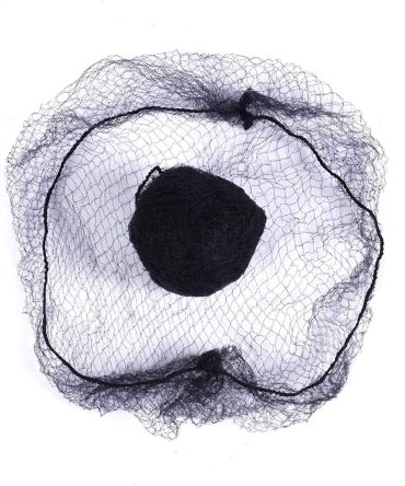 Haarnetje Onzichtbaar Elastisch Randnet 50 stuks 50cm enkele verpakking Onzichtbare haarnetjes voor vrouwenbroodjes(zwart)